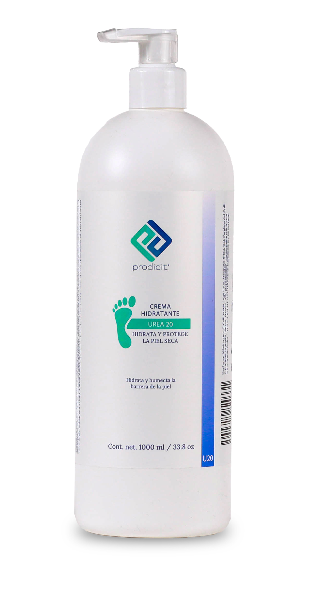 Crema Hidratante Urea 20 1000 ml.