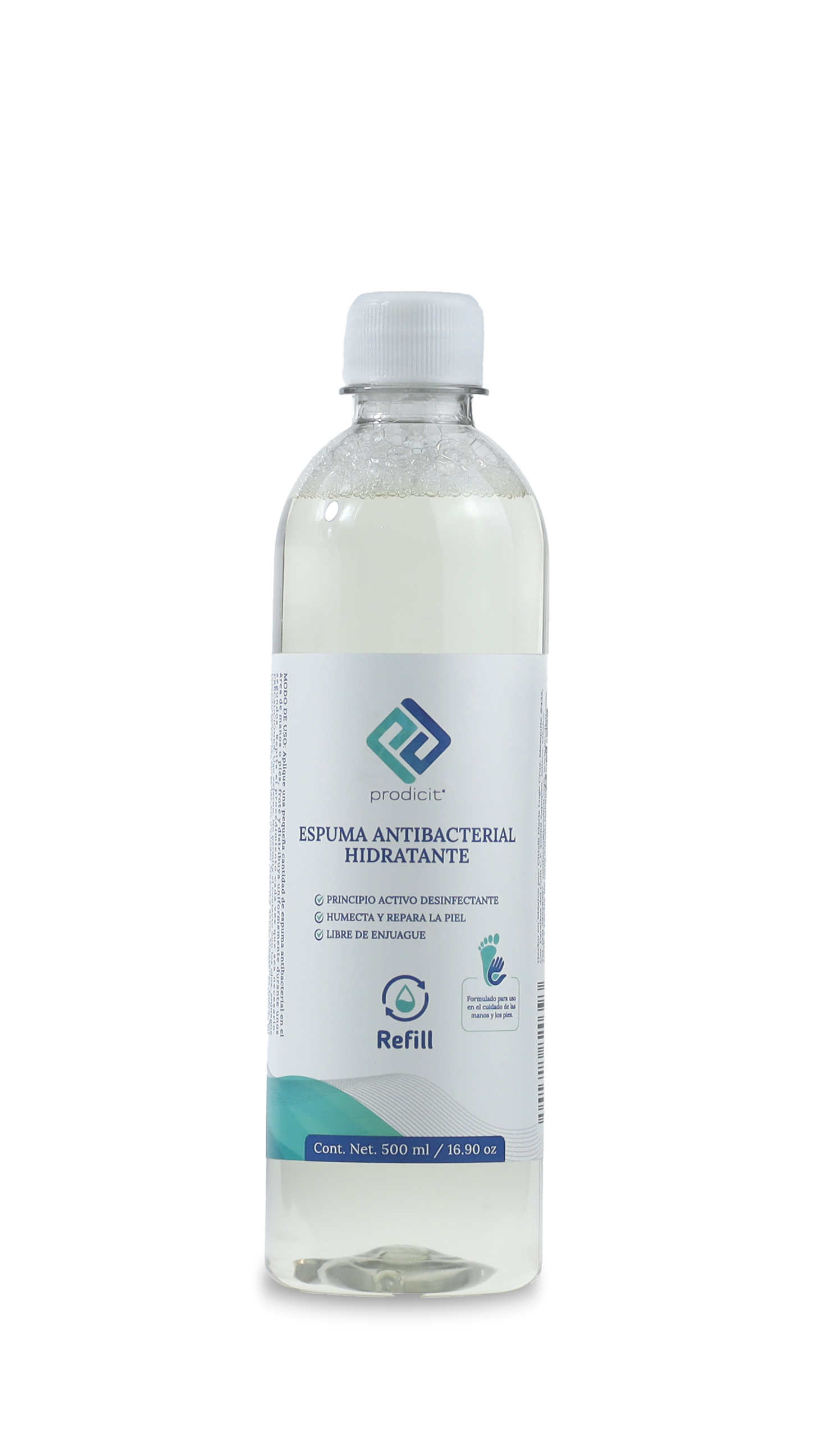 Espuma Antibacterial  Hidratante Refill 500 ml.